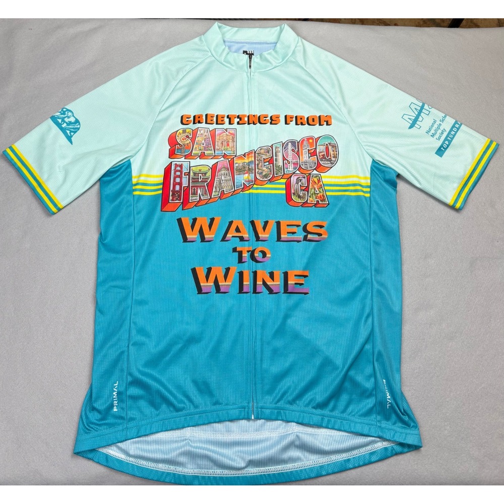 Primal Bike MS Waves to Wine 2024 Cycling Jersey Men's L